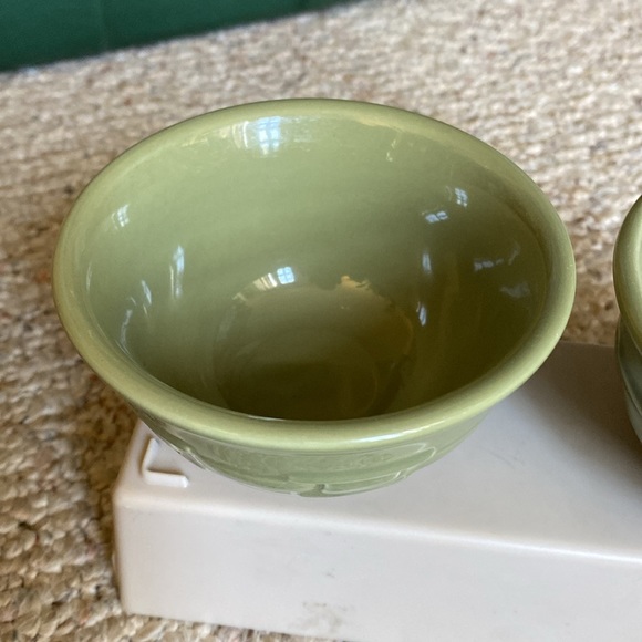 Longaberger woven traditions sage dessert bowls.. - Picture 2 of 8